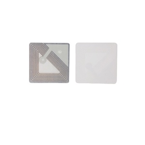 Theft Security Seguridad EAS White Barcode 25x25mm Alarm Security Label 8.2mhz Anti Theft Label Anti Theft Barcode Sticker Label - Product Image 1