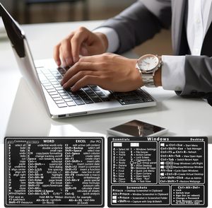 Windows PC эталонная клавиатура ярлык стикер Windows PC эталонная клавиатура ярлыки Настольный ярлык шпаргалка - Product Image 2