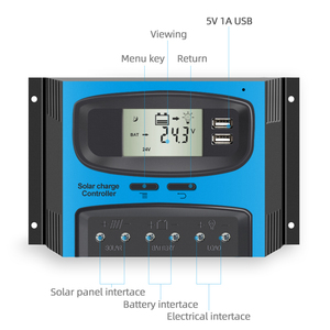 BYGD Großhandel Custom 40A 12V/24V PWM LCD-Display Solarpanels ystem Solar laderegler Energie ladegerät Controller - Product Image 3