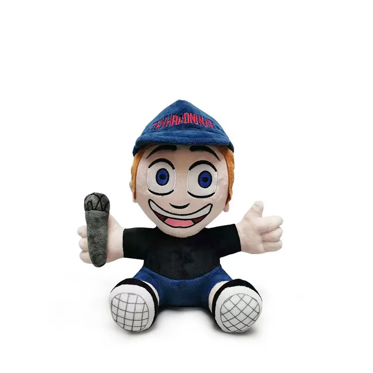 Personalizada mascota corporativa muñeca personalizada cristal súper suave juguetes de peluche personalizado OEM de peluche