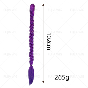 Fujia Mới Cosplay Bộ Tóc Giả Cho Thợ Săn Phù Thủy Đội/Lumi, Tím Đôi Bím Tóc Giả Cho Anime Carnival Trang Phục Hóa Trang - Product Image 6