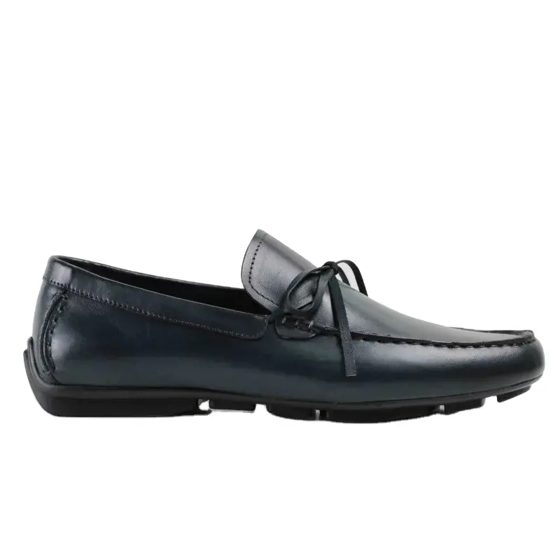 GFMA 2023 scarpe da uomo Vintage per il tempo libero mocassino Gommino dipinte a mano alla moda di lusso in vera pelle scarpe Casual da uomo