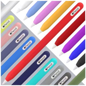 ソリッドカラー超薄型シリコーンスキンカバーApple Pencil 2快適軽量スリーブ360 ° ドロッププロテクションシェル付き - Product Image 2