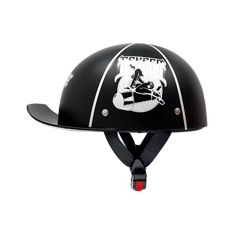 Motorrad helm Motorrad punkt zertifizierung für Herren und Damen Ganzjahres-Universal-Vintage-Schutzhelm