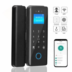 Codice batteria al litio scheda di impronte digitali APP Face ID telecomando lucchetto intelligente lucchetto in vetro Smart Lock - Product Image 1