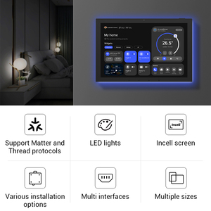 スマートホームマタースレッドWifi10.1インチウォールマウントAndroidPOEオートメーションデバイス製品コントロールライトロックアウトレットタブレットパネル - Product Image 4