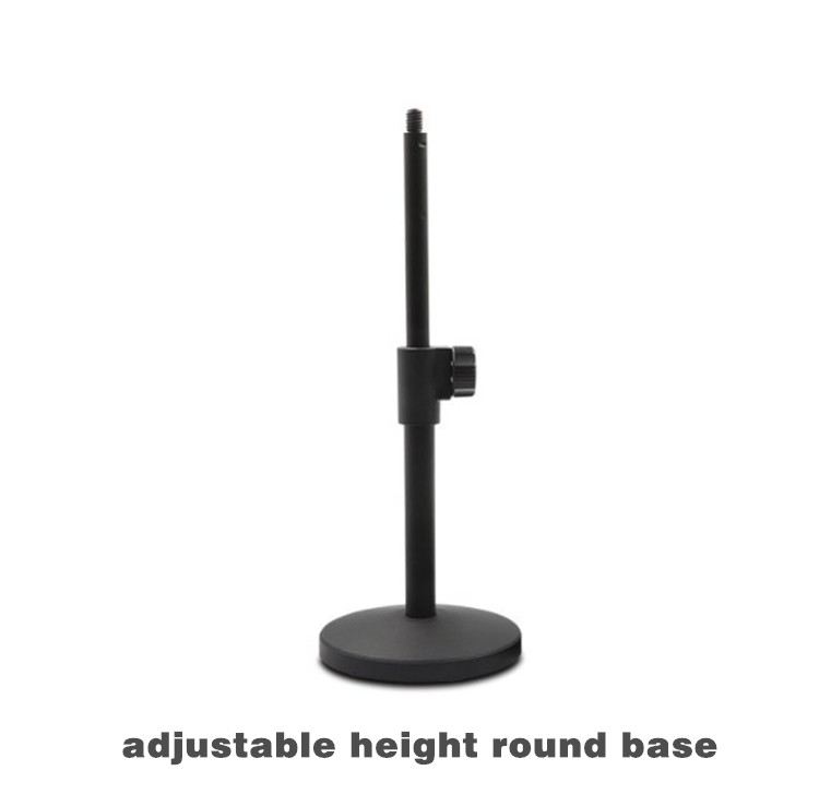 Base ronde réglable noire