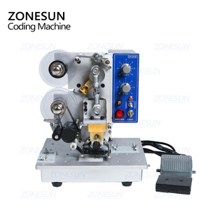 ZONESUN Facile Da usare Semi-Automatico Elettrico di Codifica Data Stampante HP-241B di Colore Macchina da Stampa A Nastro - Product Image 6