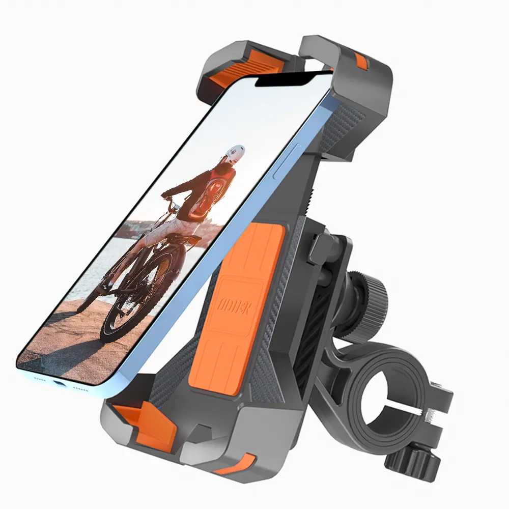 耐衝撃自転車携帯電話クランプ片手1Sクイックリリース自転車ハンドルバーモバイルマウントスクーター電話クリップ自転車電話ホルダー