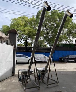Venta de fábrica, transporte de grano, maíz, trigo, alimentación de partículas a granel, máquina transportadora de pellets, transportador de tornillo automático con tolva - Product Image 5