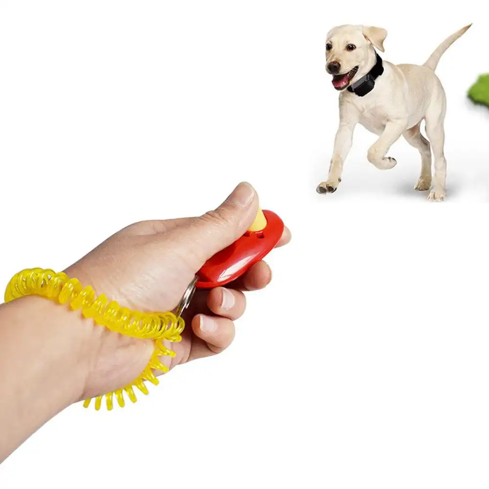 AAA5 Hot Selling Plastic Pets Clicker Agility Portable Whistles Obedience Stop Barking c