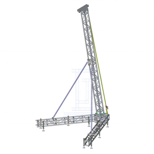 Traliccio di illuminazione dj con sistema di altoparlanti line array per eventi truss stand - Product Image 1