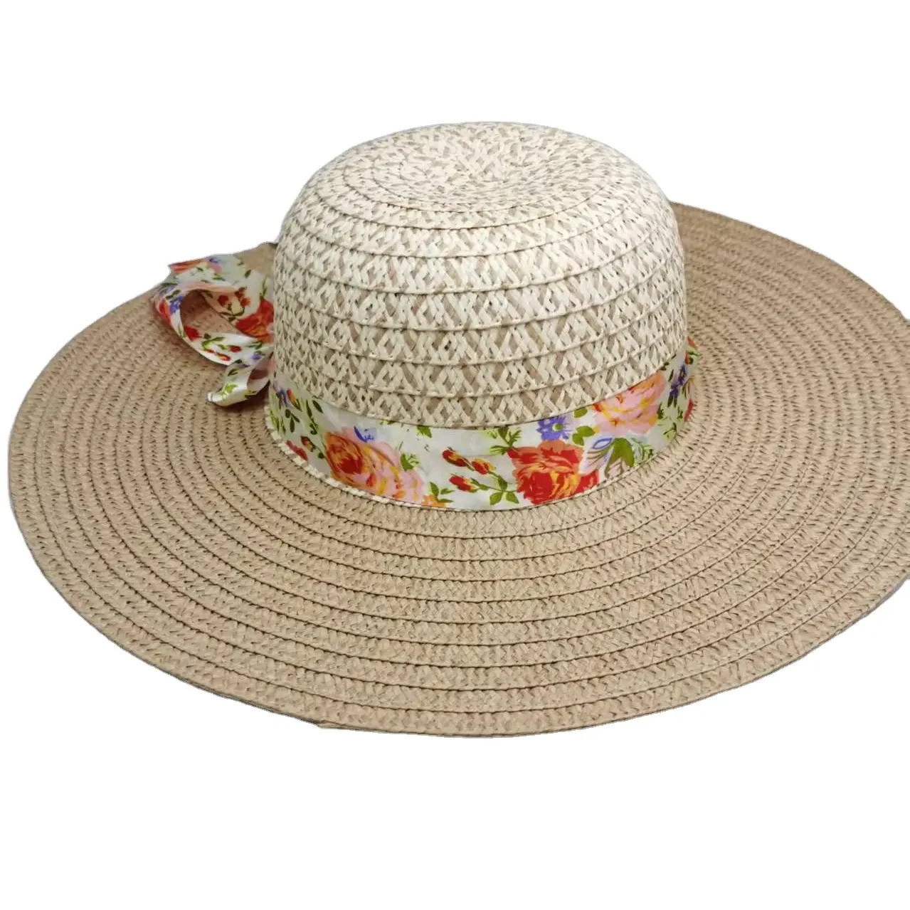 Women's UV paper wide brim foldable Beach sun-proof summer wholesale straw hats