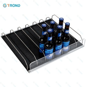 Kỹ thuật số nhiệt độ lạnh thiết bị trọng lực thức ăn kệ con lăn glides Divider siêu thị uống hiển thị làm mát mát - Product Image 3