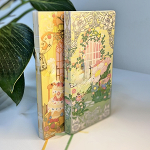 Tùy chỉnh 300gsm giấy nghệ thuật dập nóng may ràng buộc máy tính xách tay với bìa cứng in kỹ thuật số - Product Image 1