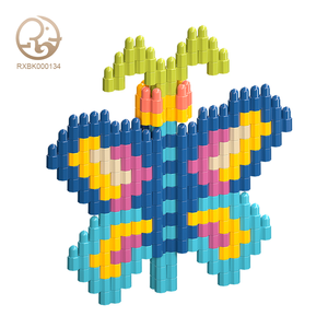Suministro de fábrica, venta al por mayor, juego de bloques de construcción de ABS DIY, bloques de conexión DIY baratos, juguetes con alfabeto matemático, bloques de construcción cuadrados - Product Image 2