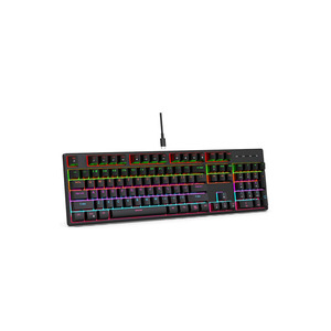 Piezas de PC portátil Teclado tipo C 104 Key Feel RGB LED Retroiluminado Gaming Keycap Teclados de computadora mecánicos
