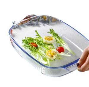 流行的玻璃烤盘套装带塑料盖玻璃烤盘套装带盖子烤盘 - Product Image 6