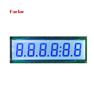 Personalizzare 2 3 4 5 6 7 8 cifre monocromatico 7-segmento 7 segmento positivo riflettente piccolo gas contatore dell'acqua display lcd - Product Image 1