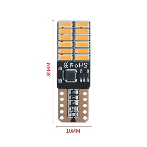 T10 <span class=keywords><strong>w5w</strong></span> 4014 24smd מכונית canbus הוביל אורות פנים נורה ללא שגיאה אוטומטית מנורות רוחב 6000k סופר נורות 12v לבן