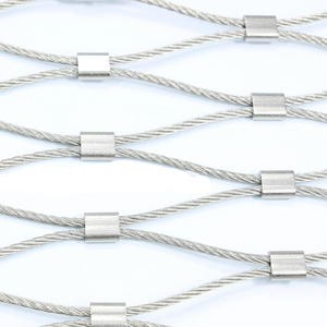 BRAND 2X2 3X3 4X4 6X6INCH HOLE <strong>SIZE</strong> <strong>MESH</strong> 1 1.2 1.5 2 3 5MM DIAMETER WIRE ROPE <strong>MESH</strong> for ZOO - Product Image 5
