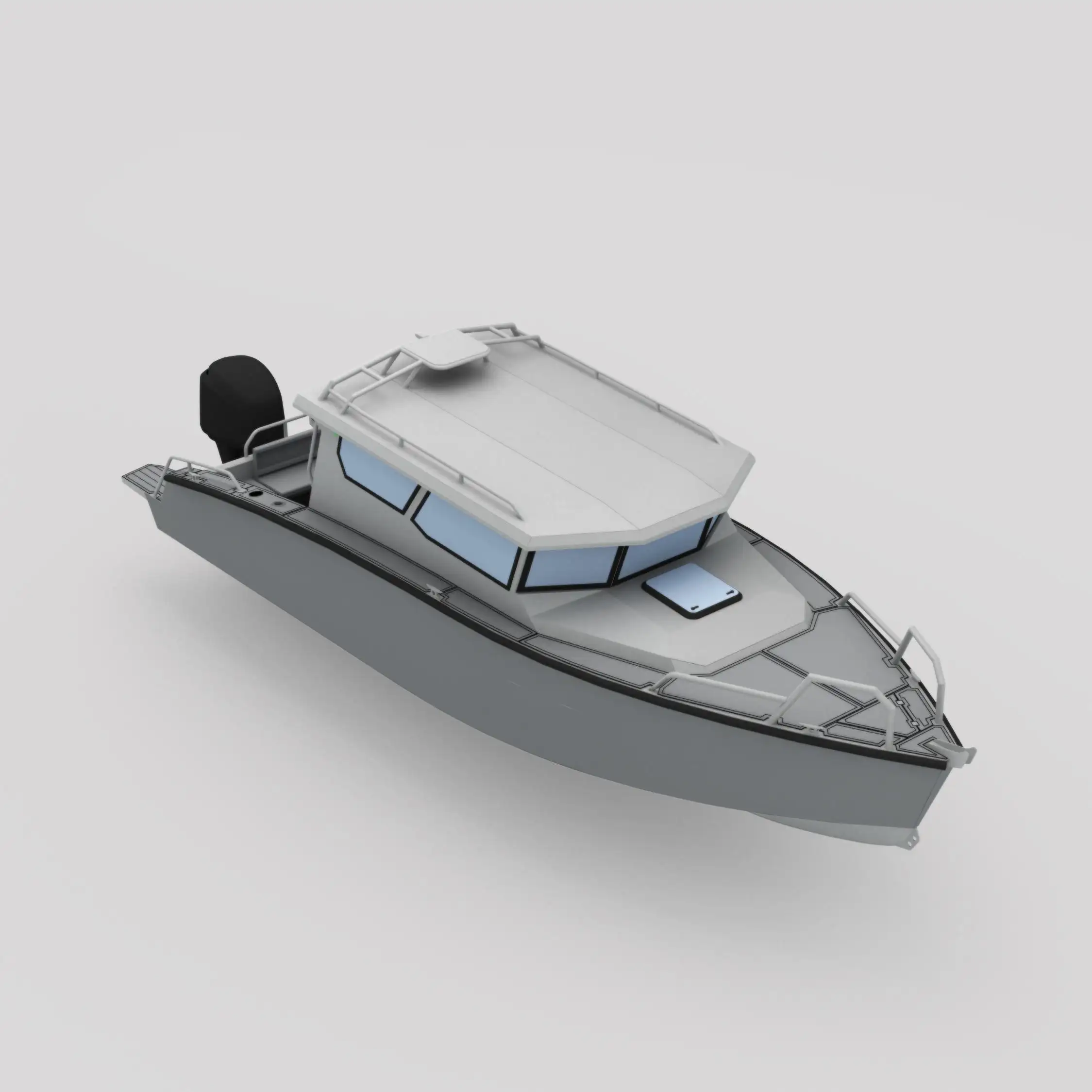 Nuovo modello Gospel 8.4m barca da pesca barca da pesca in alluminio cabina barca per la vendita