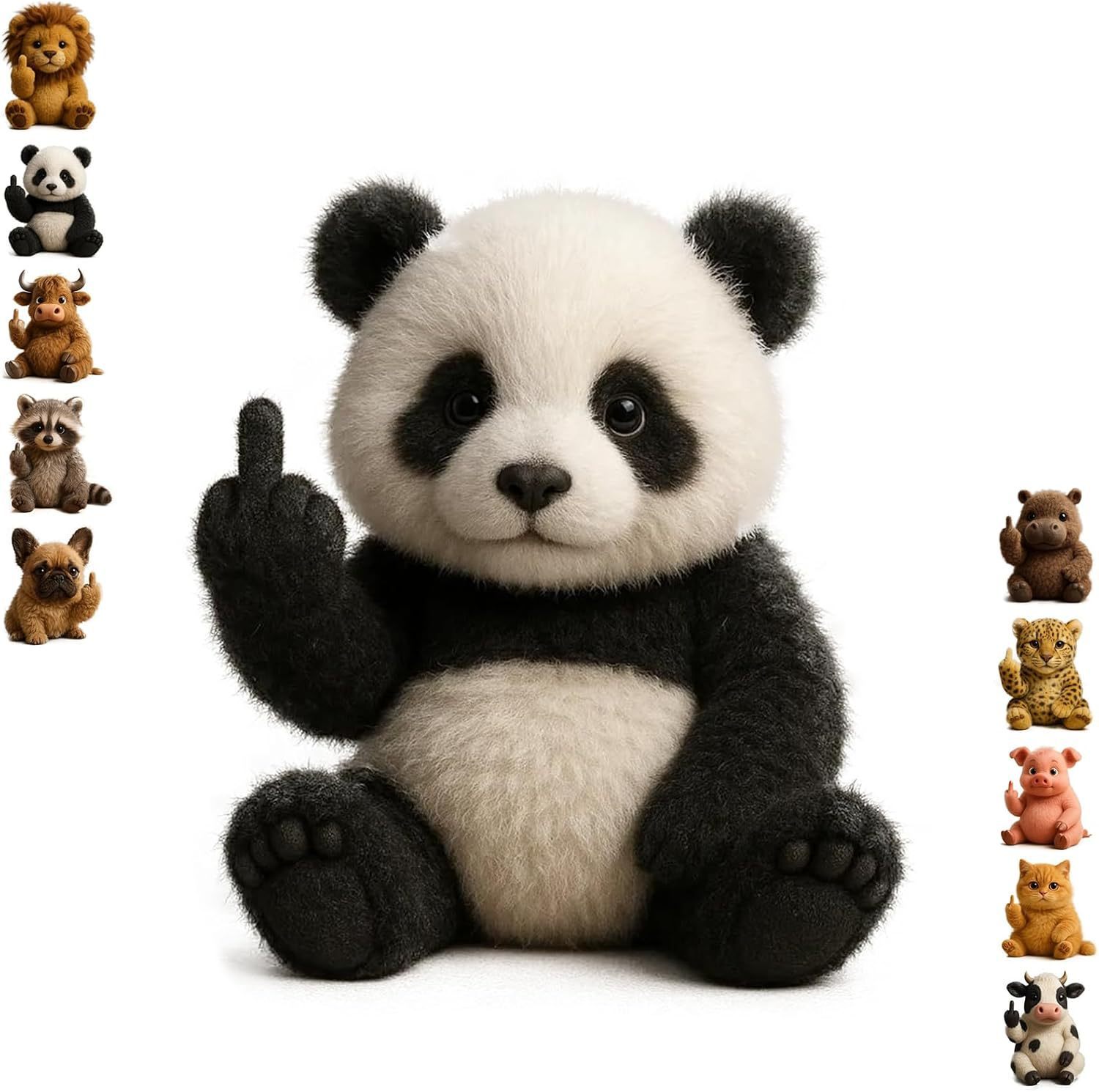 Middle-finger panda