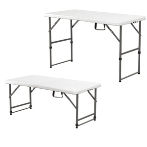 4ft Folding Table Portable Plastic Outdoor Picnic Party Dining Camp Tables - Product Image 1