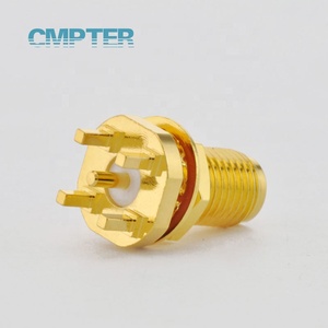 用于PCB边缘安装防水IP67连接器的RP SMA母连接器 - Product Image 5
