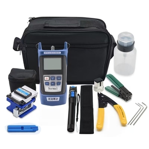 FTTH FC-6S 10MW Rotlicht stift Optisches Leistungsmesser-Kit Glasfaser schneider mit Kalt verbindungs werkzeug für 3G 4G POE IP-Netzwerke - Product Image 4