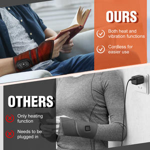 गठिया और कार्पल सुरंग के लिए कलाई के अंगूठे का ब्रश लाल प्रकाश चिकित्सा मालिश बेल्ट राहत आरामदायक हाथ हीटिंग पैड - Product Image 4