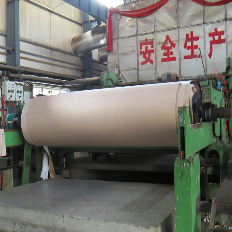 Leizhan 30 Tpd Máquina de papel Kraft Máquina de fabricación de papel de cartón corrugado Línea de producción