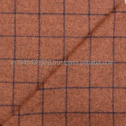 Wholesale Polyester Fabric Houndstooth Women's Coat Woven Breathable Tweed Check Wool Fabric For Making Letterman Wool Coats