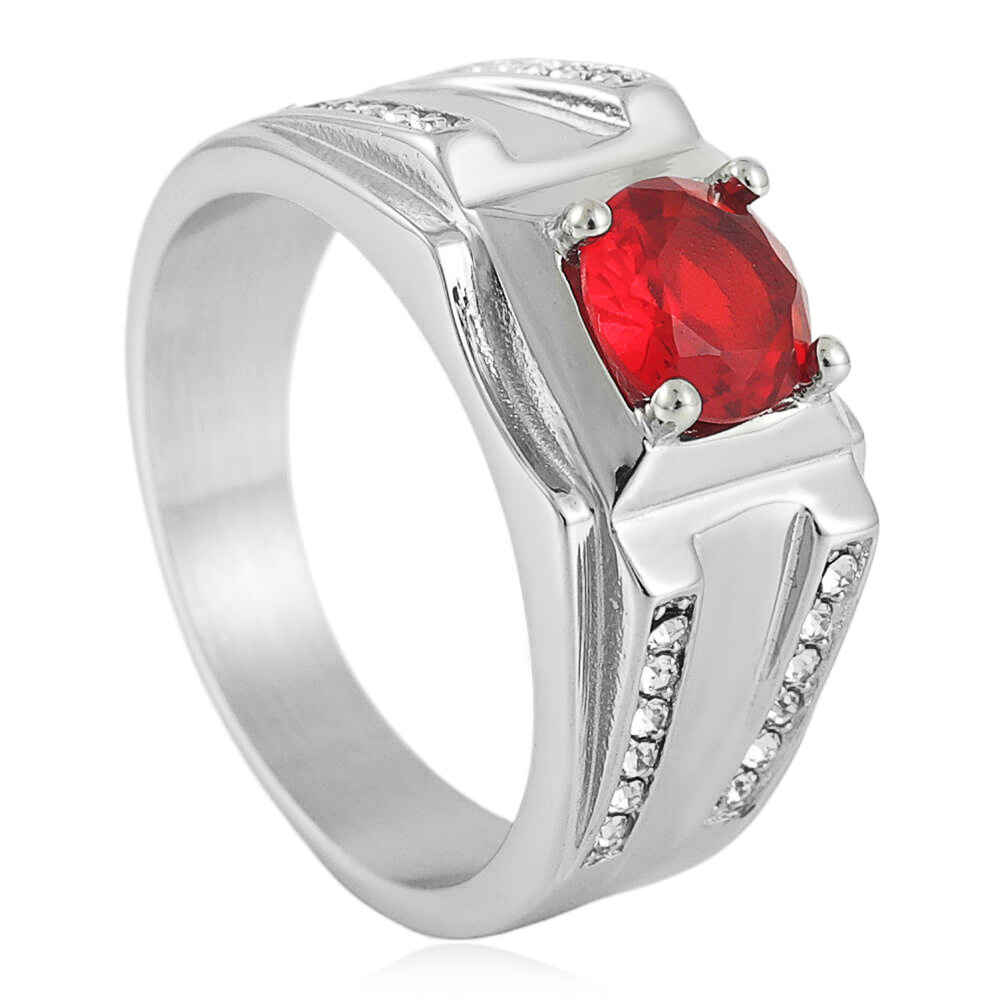 Silver Red Stone