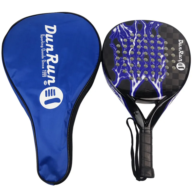 Padel-raquetas de tenis de 18K, de carbono, con funda