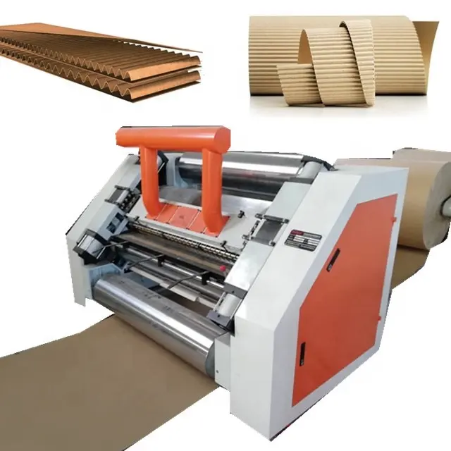 機械中国機械を作る自動片面eフルート段ボールカートン紙箱製品