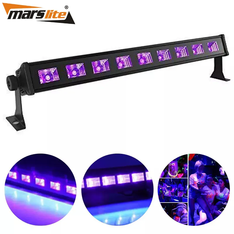 Marslite 9x3W LED UVブラックライトUVディスコクリスマスクラブパーティー用UVライト