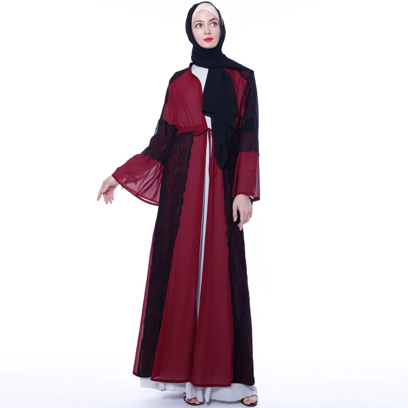 Abaya — robe musulmane Maxi en velours, vert foncé KS, style coréen, vêtement décontracté pour femmes, musulmane, dubaï