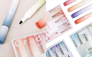 Bview Art Soft <strong>Chisel</strong> <strong>Tip</strong> Assorted Colors Durable Gradual Pastel <strong>Highlighter</strong> Marker Pens for Coloring Marking Out Drawing - Product Image 3