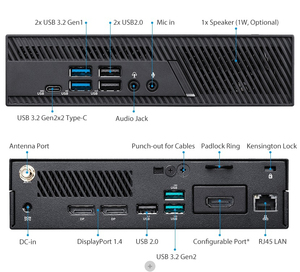 ミニPC PB63 14番目のIntelコアプロセッサ耐久性UHDグラフィックス3ディスプレイ4K PCIe M.2 NVMe SSD 2.5Gb LAN WiFi 6EサポートUS CN - Product Image 5