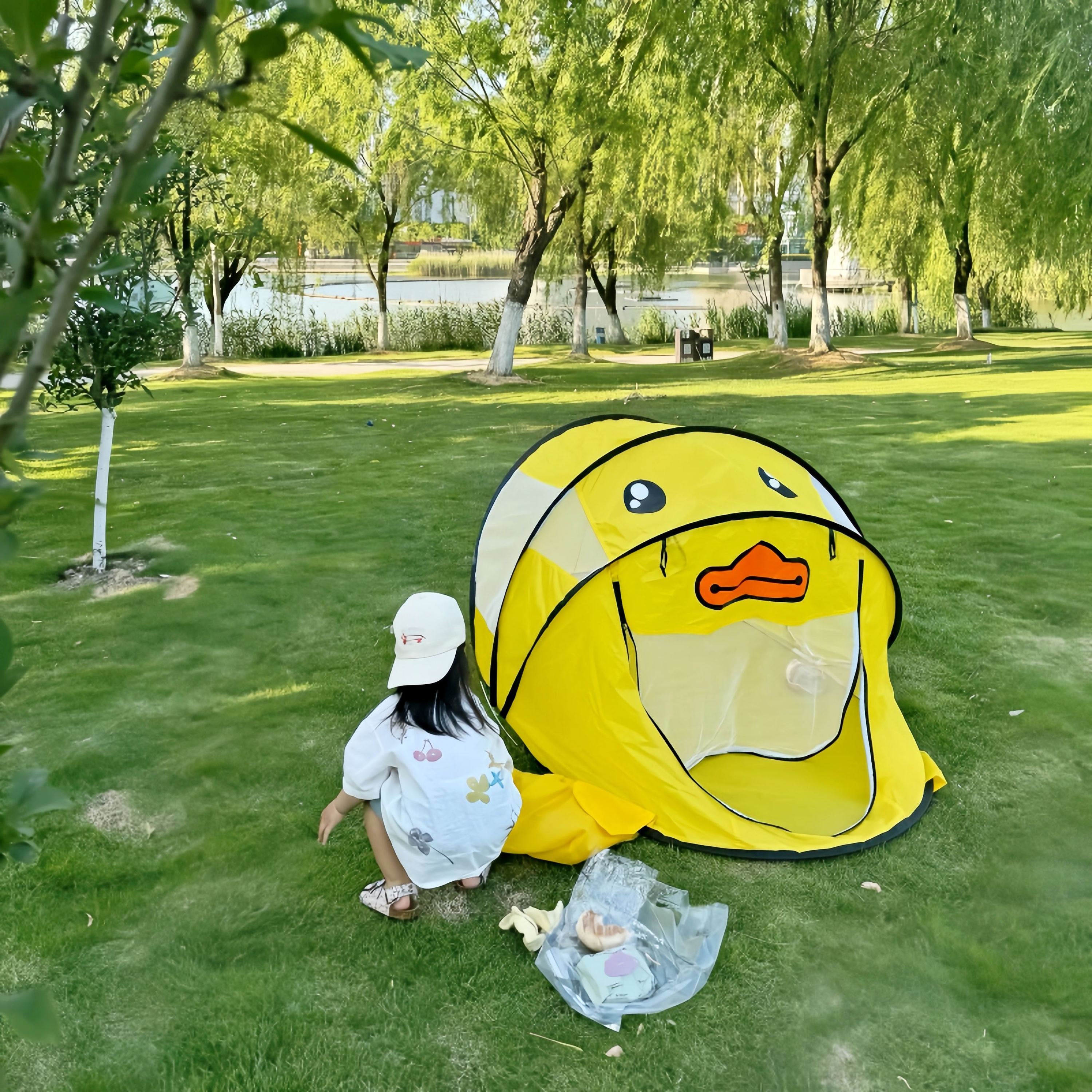 Tente canard jaune-18210080 cm-convient pour 13 enfants