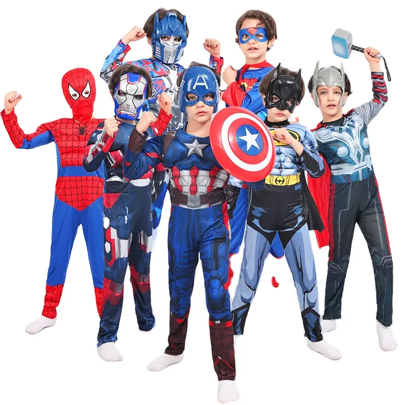 Halloween Anime Kostüme Kinder Superheld Cosplay Kostüm Kinder Spiderman TV Film Kostüm