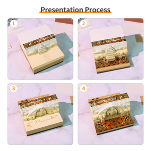Bloc de notas de Arte de papel de bloque de notas adhesivas de calendario 3D de doble cara recién llegado Bloc de notas de promoción de regalo de negocios único Bloc de notas 3D con Moq bajo - Product Image 5