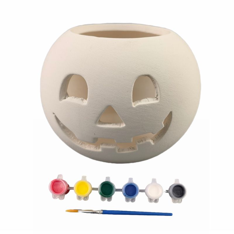 white DIY pumpkin