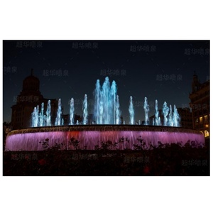 Mini fontana musicale circolare personalizzabile per il controllo del programma per le caratteristiche del giardino quadrato all'aperto - Product Image 2