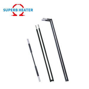 องค์ประกอบความร้อนรูปแท่งซิลิกอนคาร์ไบด์ I U ชนิด1400C 1500C อุณหภูมิสูง