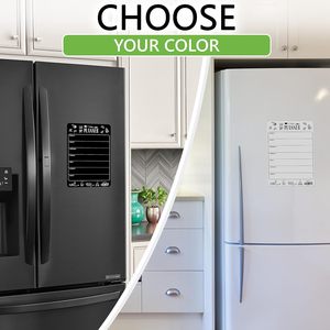 A4 8.5x12 inch hàng tuần Bảng <span class=keywords><strong>menu</strong></span> khô xóa từ kế hoạch bữa ăn cho tủ lạnh bảng trắng Loại sản phẩm - Product Image 6