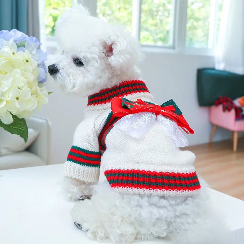 Noel giysileri toptan yeni tasarım sonbahar kedi yün kazak Pet köpek sıcak kış kazak noel ve yeni yıl için