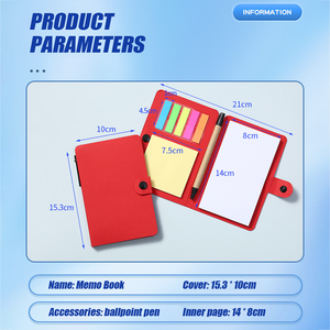 Sticker cuốn sách A6 tự dính để làm danh sách <span class=keywords><strong>notepad</strong></span> biểu tượng tùy chỉnh cuốn sách của quà tặng khuyến mãi <span class=keywords><strong>Sticky</strong></span> Note pad với bút máy tính xách tay - Product Image 4