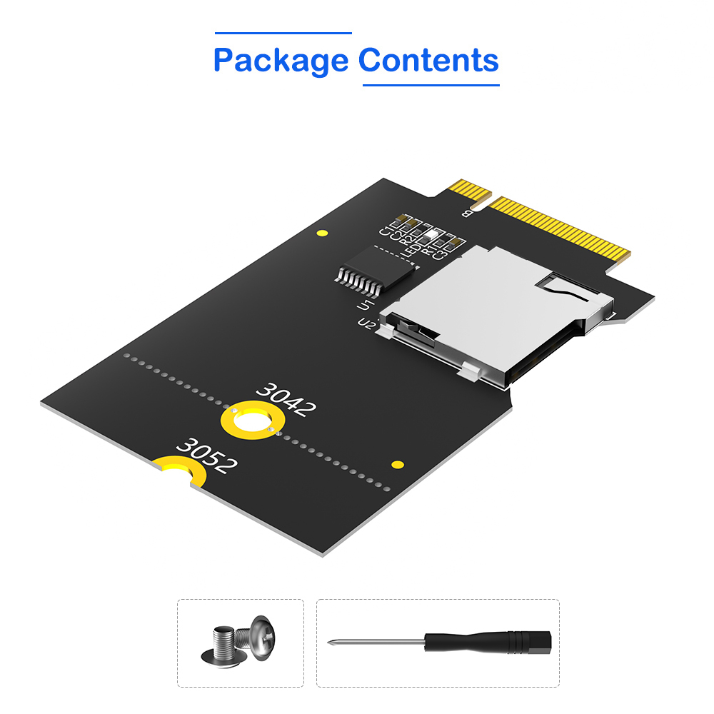 Black ---TF Card to M.2 NGFF Key -B